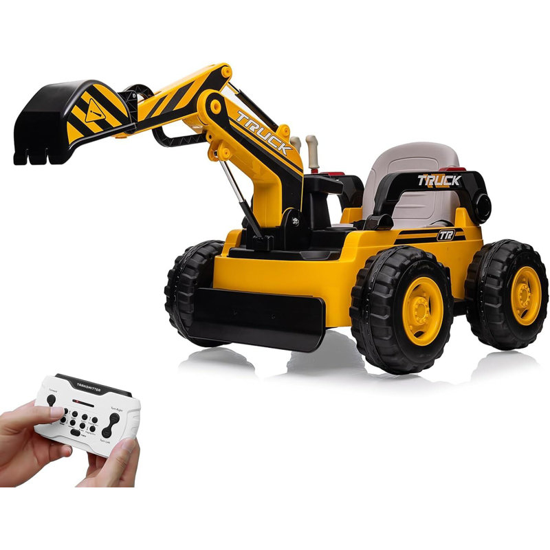 Remote control ride on digger on sale